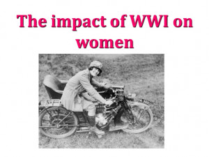 Impact of WWI on Women