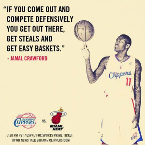 Jamal Crawford quote - Los Angeles Clippers Picture