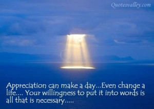 Appreciation Can Makes A Day