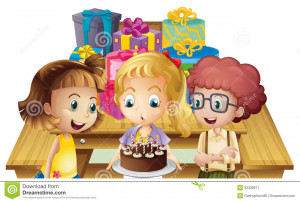 Birthday With Friends Royalty Free Stock Photo Image