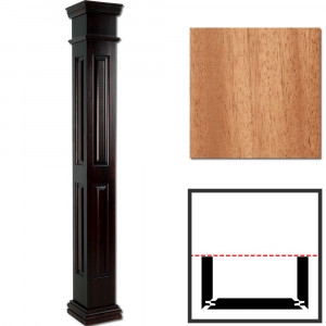 Square Wood Columns Interior