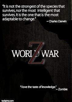 world war z good movie more world wars z quotes charles darwin good ...
