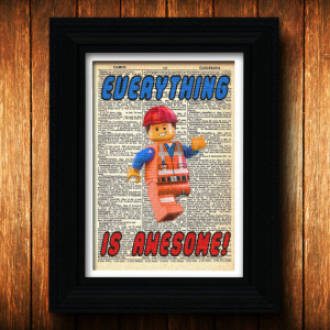 Lego Movie Emmett poster - Lego quote, Marvel Comic, Everything is ...