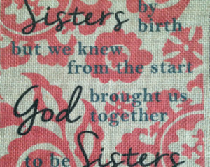 Printed Burlap Sister in Law or Bes t Friend Quote on Burlap ...