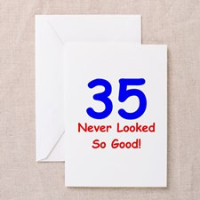 35th Birthday Greeting Cards (Pk of 10) for