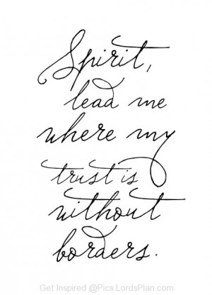 Lead me, Oh Holy Spirit