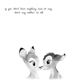 Bambi... I wish everyone would do this!
