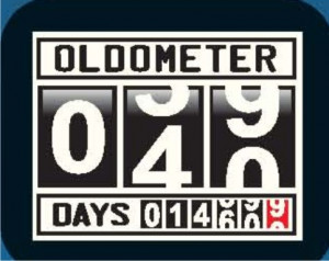 OLDOMETER 40th Birthday Humor Crazy Party Gifts Feast Joke Cool Funny ...