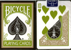 Minimalist Playing Card Series Green Clubs Bicycle Poker Cards