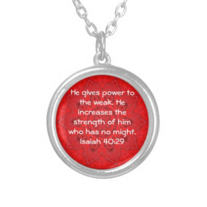 strength_from_god_bible_verses_quote_isaiah_40_29_necklace ...
