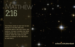 Bible Quote Matthew 2 16 Inspirational Hubble Space Telescope Image