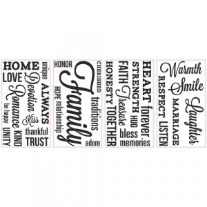 Room Mates Family Quote Peel and Stick Wall Decal