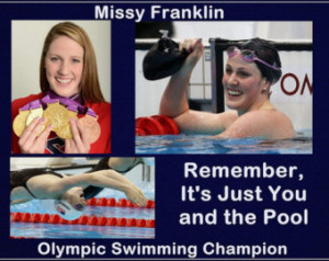 Swimming Poster Missy Franklin Olym pic Swimming Champion Photo Quote ...