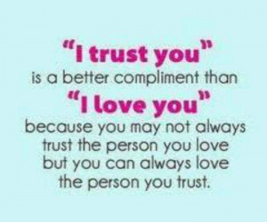 need to find true trust.