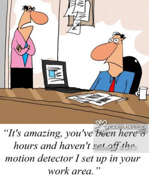 Lazy Employee Cartoon