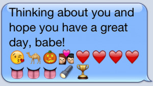 These emoji text arts are big and colorful. From flirty to smitten ...