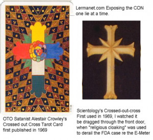 ... cross, first published in 1969, I watched scientology crossed out
