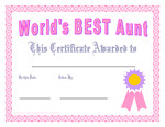 ... free printable awards for all the ladies: Grandmother, Mum, Mom, Aunt