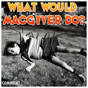 what would macgyver do boy clothesline