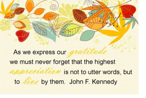 Thanksgiving Quotes John F Kennedy