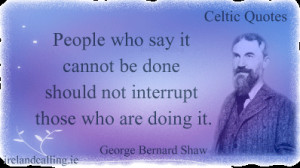 Illustration of George Bernard Shaw quote: 