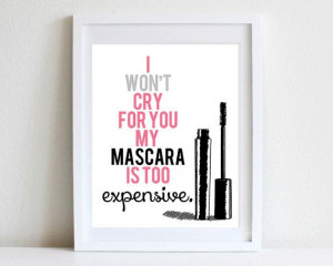 8x10 Glamorous Wall Art Mascara Wall Quote I by MayFrenzyDesigns, $18 ...