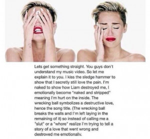 Song Meaning Behind Wrecking Ball From Miley Cyrus