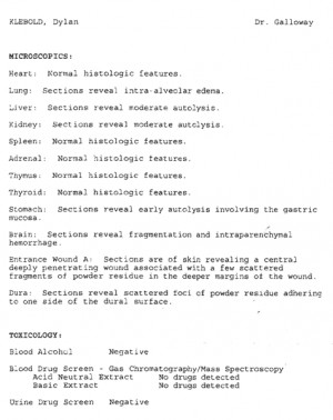 eric harris and dylan klebold autopsy