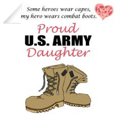 Army Daughter Wall Decals