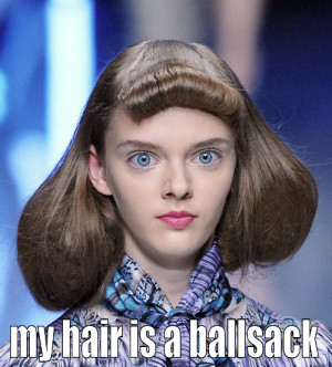 my hair is a ball sack bad hair funny hairstyles fashion fails awkward ...