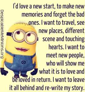 would love a new start i would love a new start to make new memories ...