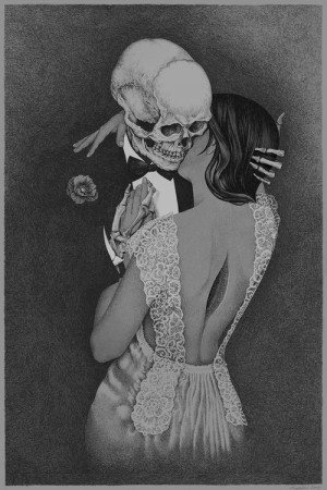 ... romance skull skeletons amazing dead skeleton rose marriage Romantic