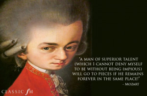 Egotistical Quotes Mozart: 