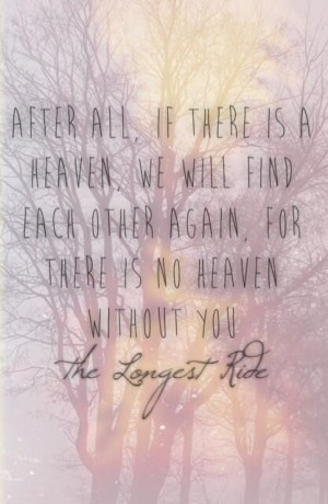 The Longest Ride Quote