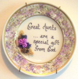 Great-Aunts Decorative Plate