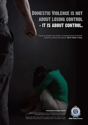 Domestic violence is not about losing control - it is about control ...