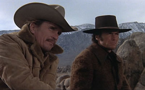 Robert Duvall and Clint Eastwood in Joe Kidd