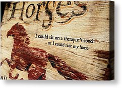 Horse Crazy Quotes Canvas Prints - EQUINE THERAPY quote Canvas Print ...