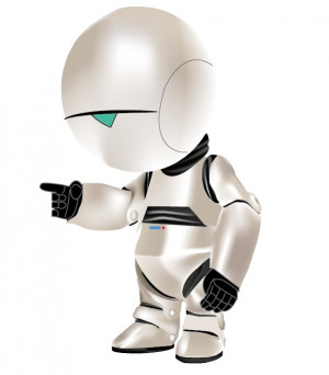 Marvin the paranoid android by yummy-0