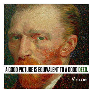 Vincent Van Gogh Quote Canvas Art Print