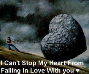 can't stop my heart from falling in love with you.