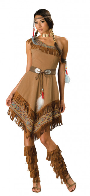 Details about NATIVE AMERICAN INDIAN MAIDEN HALLOWEEN COSTUME Dress ...