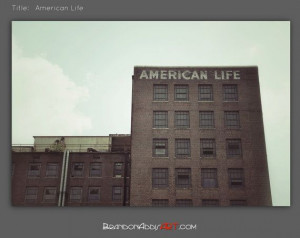 American Life Quote Industrial Wall Decor Urban by BrandonAddisArt, $ ...