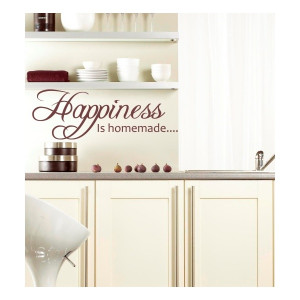 Happiness is homemade wall sticker quote.