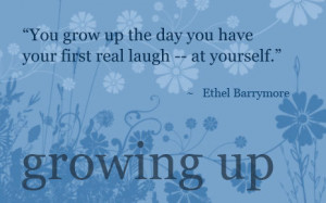 growing up quote