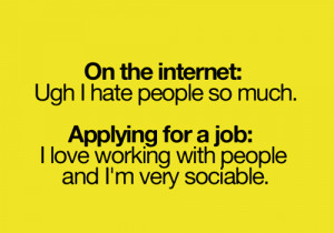 On the internet ugh i hate people so much.