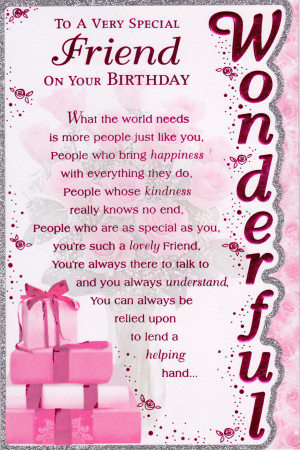 Home › Cards › To A Very Special Friend On Your Birthday Card