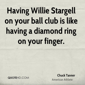 Having Willie Stargell on your ball club is like having a diamond ring ...
