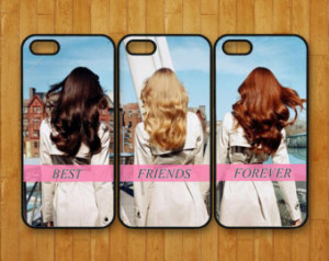 iphone 5S case,3pcs,Best Friends forever,brunette,blonde,iphone 5 case ...