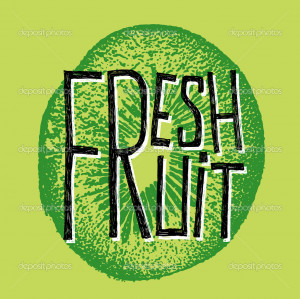 Fresh fruit kiwi - Stock Illustration